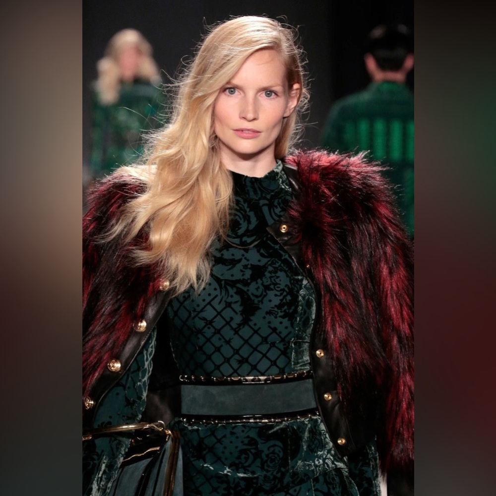 BALMAIN x H&M Leather + Fur Jacket